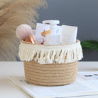 Cotton Woven Decorative Boxes for Countertop Organizing Cosmetic Perfume
