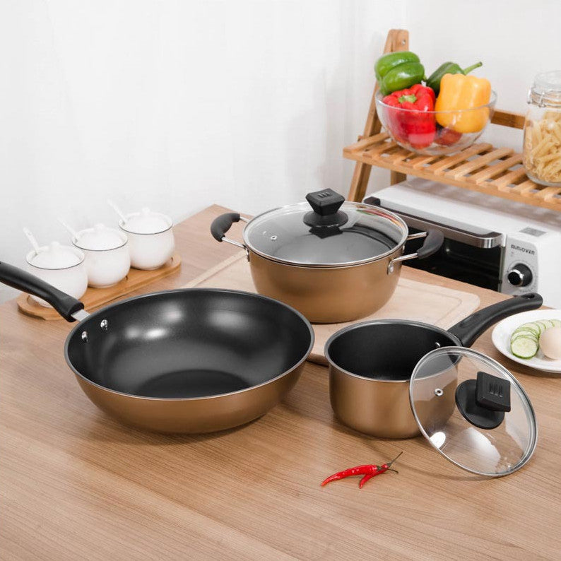 Set Of Kitchen Cookware Cooking Pots
