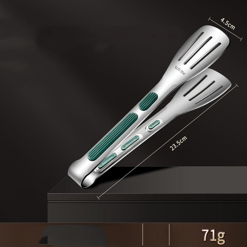 Stainless Steel Grill Tongs For Cooking BBQ Non-Slip Salad Clips