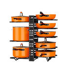 Detachable Folding Multi-layer Vertical Pot Cover Rack Iron Multi-functional Table Top