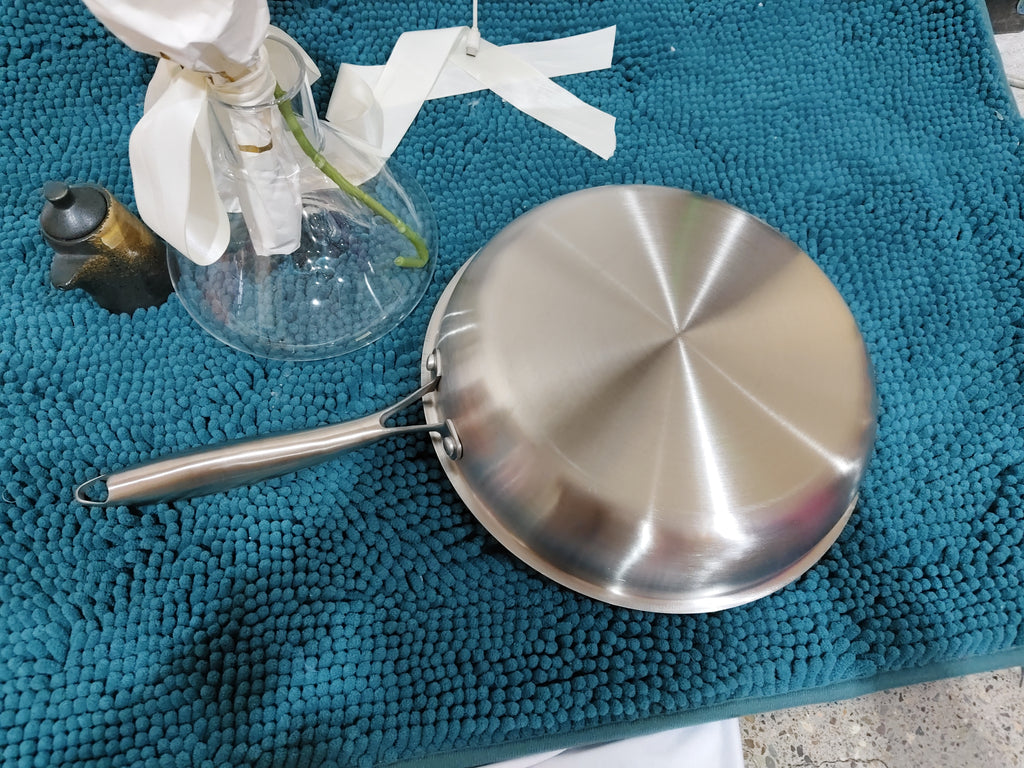 Household Stainless Steel Full Screen Honeycomb Frying Pan